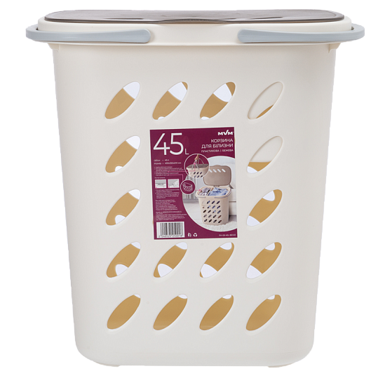 

FH-06 BEIGE КОРЗИНА ДЛЯ БІЛИЗНИ 45L 490Х350Х510 ММ