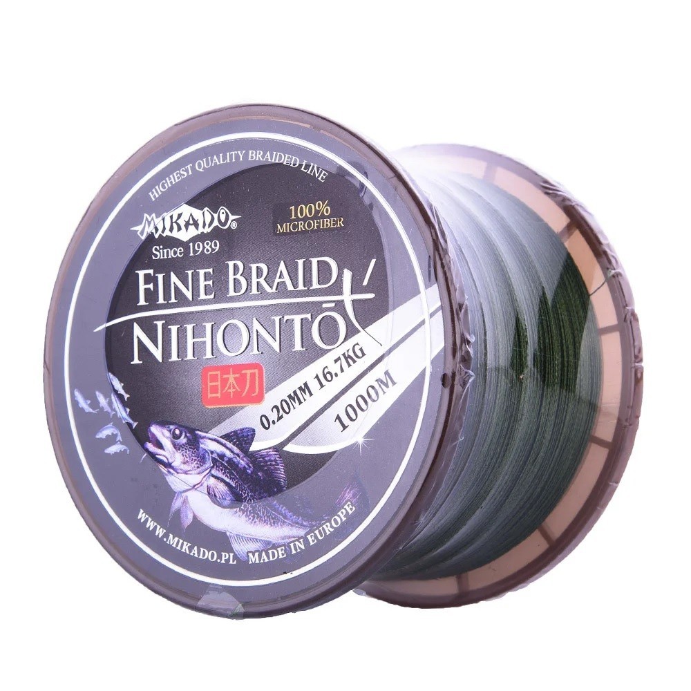 

Рыболовный шнур Mikado Nihonto Fine Braid 100%Microfiber 1000m 0,20 mm