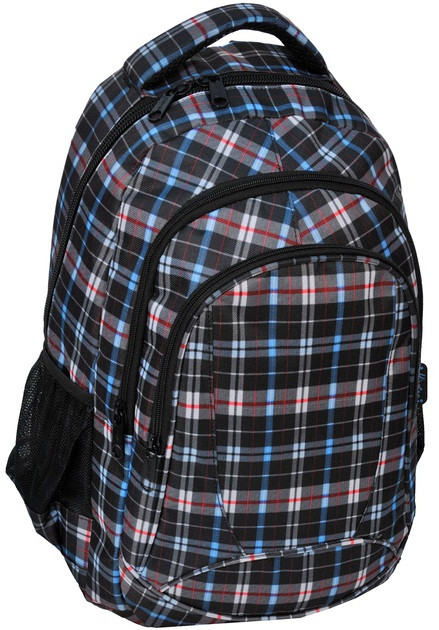 

Молодежный рюкзак PASO 24L серый в клетку Ps15-8090B