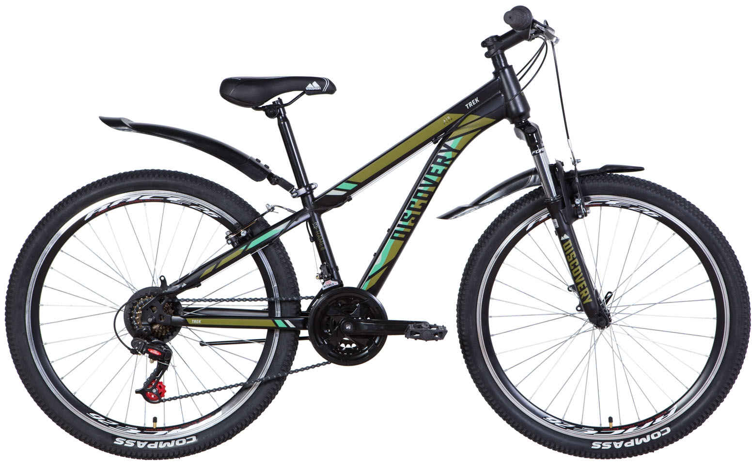 

Велосипед Discovery Trek 15" 26" 2021 Черно-бирюзовый (м) (OPS-DIS-26-379)