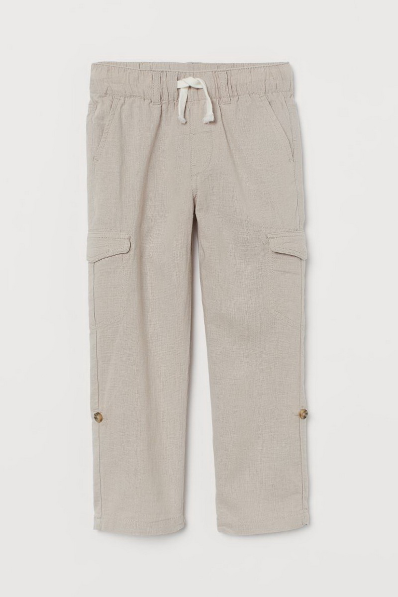 

Брюки H&M 0813494 1 128 см Бежевые