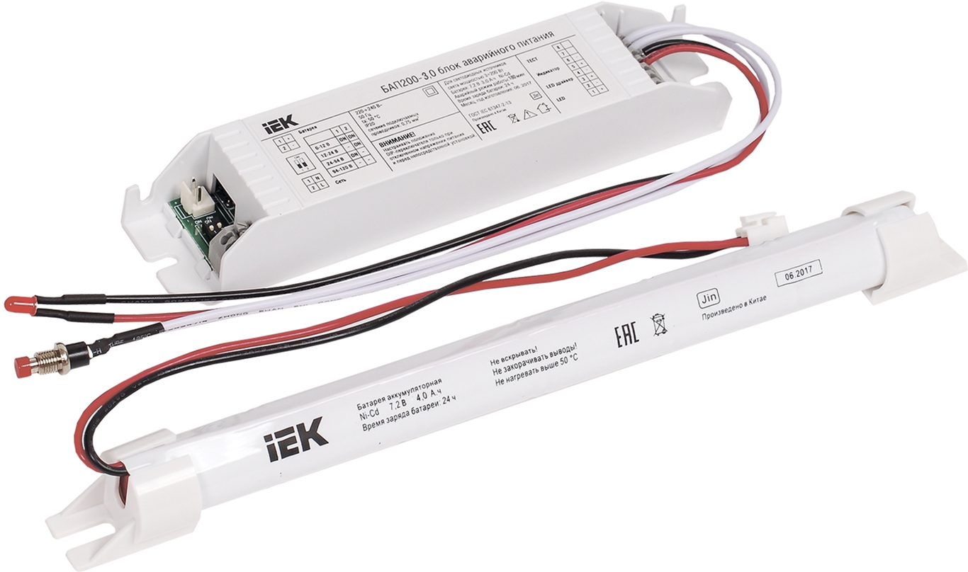 

Блок аварийного питания IEK БАП200-3.0 для LED (LLVPOD-EPK-200-3H)