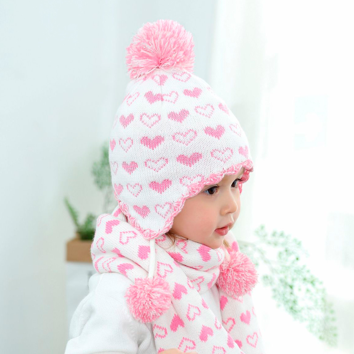

Шапка вязаная на меху Love Beeba 48-52р. Белый SH016