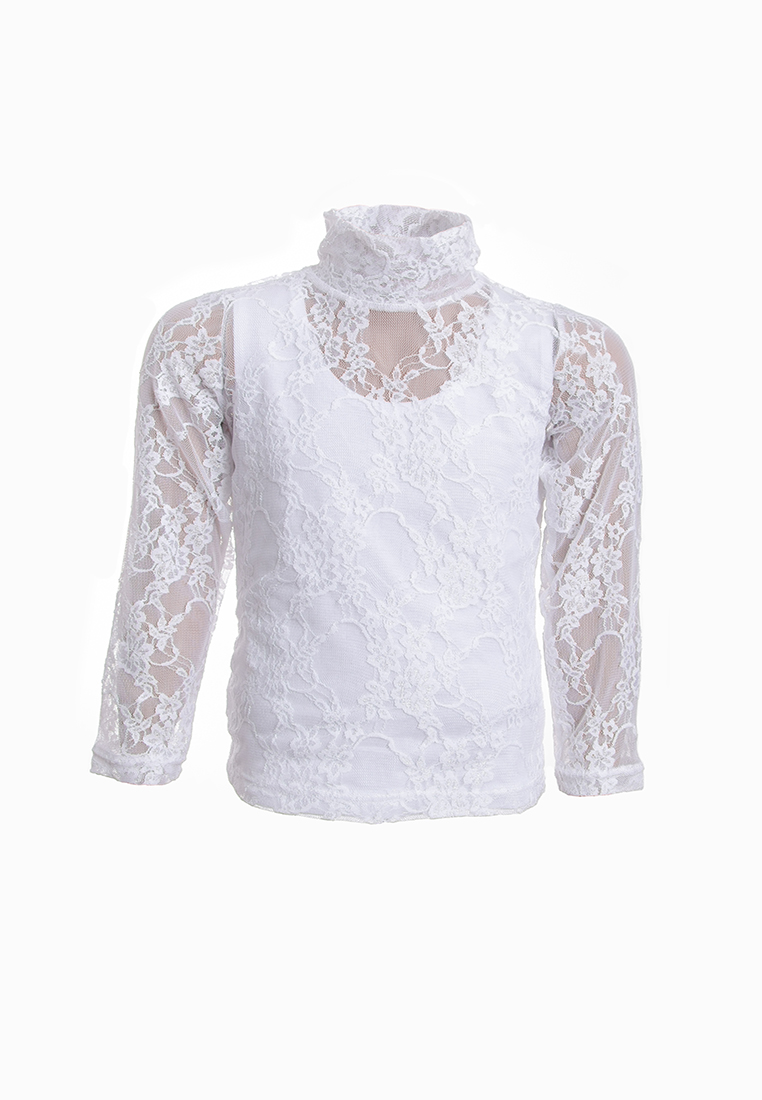 

Водолазка гипюровая для девочки Дайс 00233301 р56 104см белый 12235