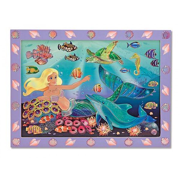 

Объемная мозаика по номерам Русалочка Melissa & Doug