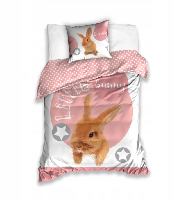 

Детское постельное белье, подростковое Маленький Кролик 100% Хлопок (наволочка+пододеяльник) по лицензии 160 x 200 см