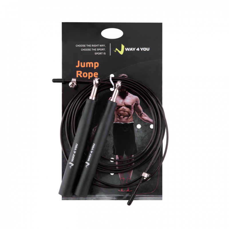 

Скакалка скоростная Way4you Ultra Speed 3 черная, код: 985-WAY