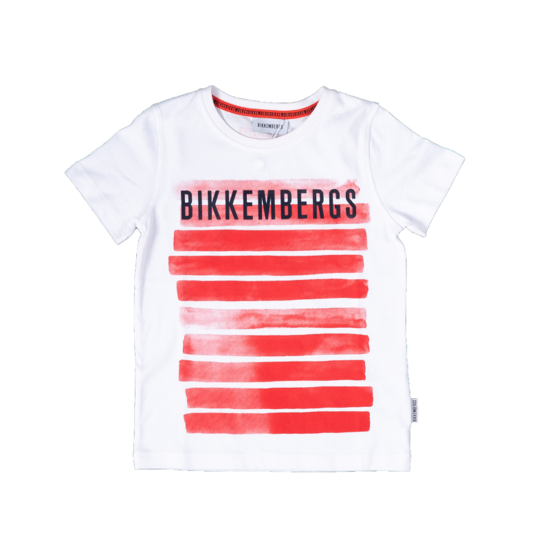 

Летняя футболка с рисунком BIKKEMBERGS 164 см Бело-красный 0253