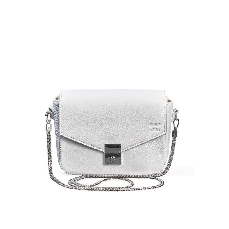 

Жіноча шкіряна сумочка Yoko біла флотар