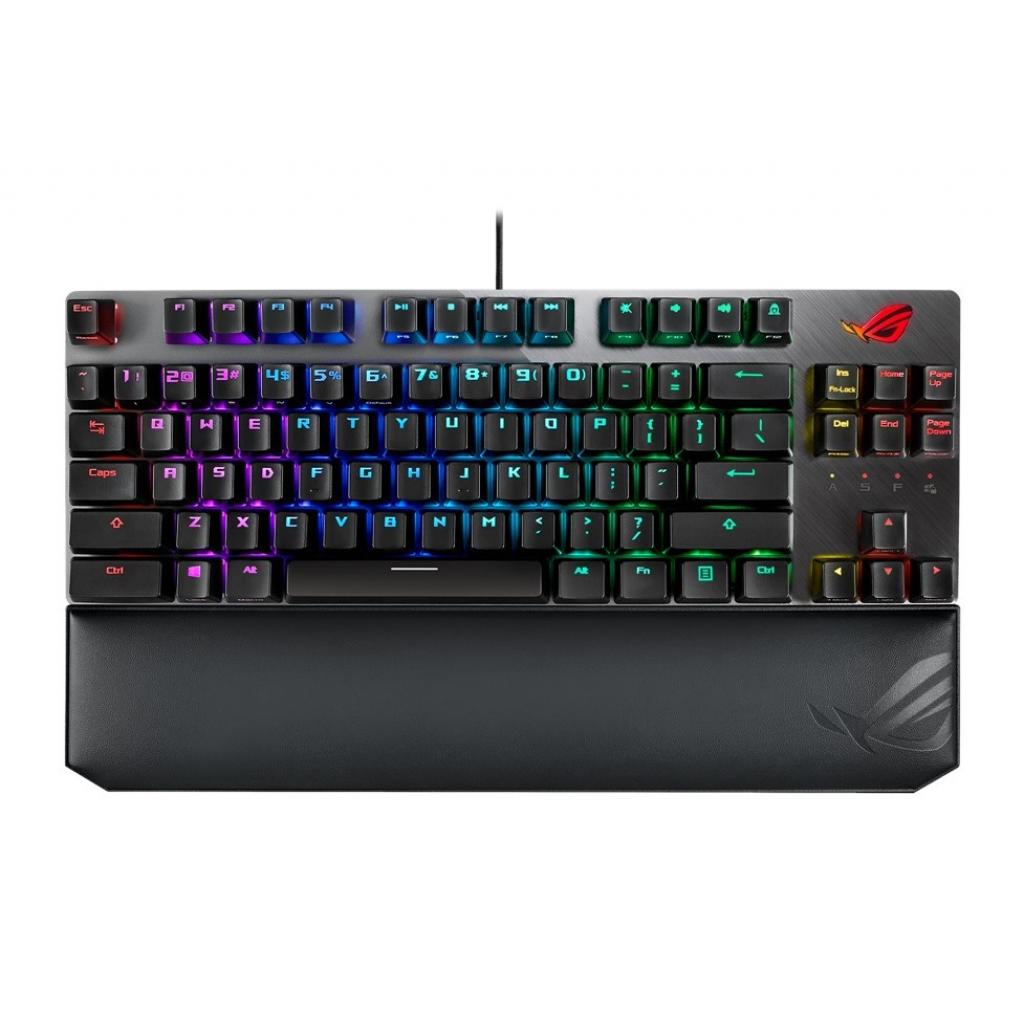 

Клавиатура ASUS ROG Strix Scope TKL Deluxe USB Cherry MX Red RGB Red Ukr (90MP00N5-BKRA00)