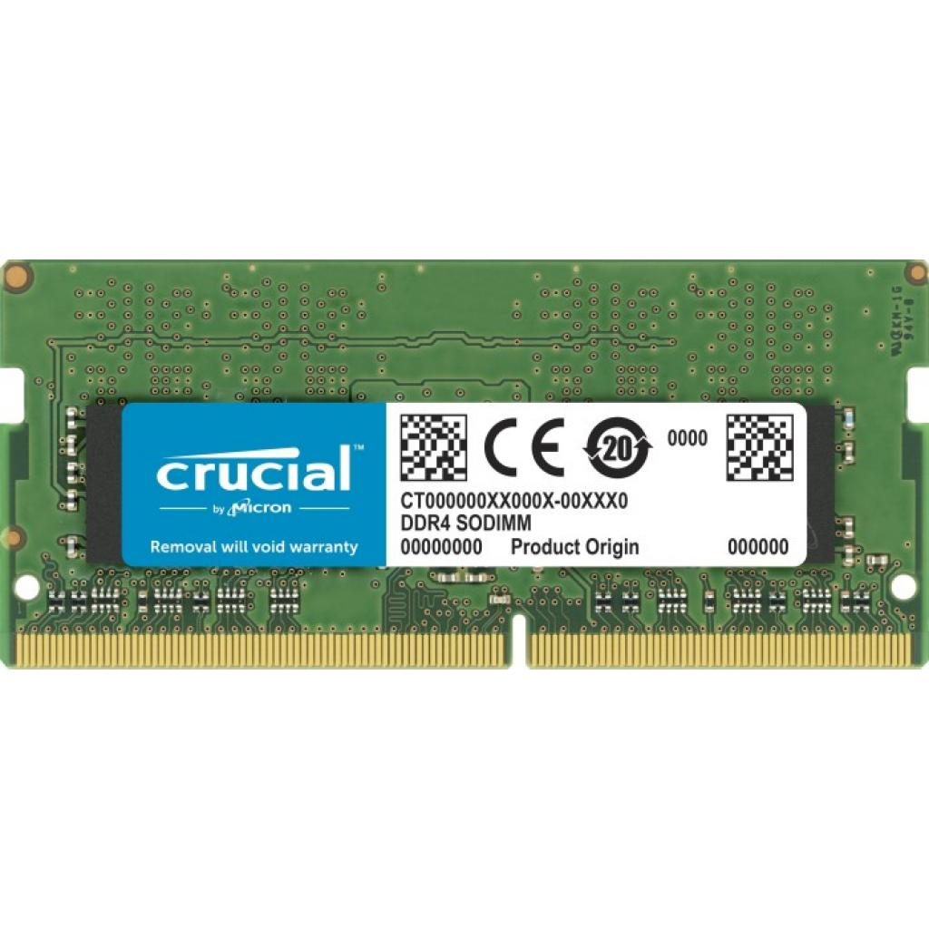 

Модуль памяти для ноутбука SoDIMM DDR4 8GB 3200 MHz Micron (CT8G4SFRA32A)