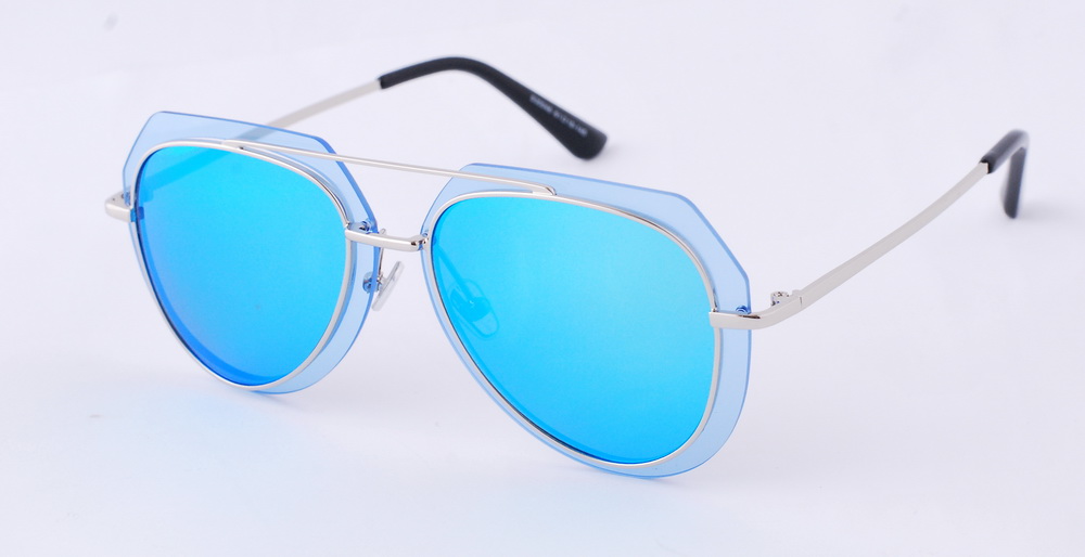 

Солнцезащитные очки Kaizi 30046 KZ blue голубой, зеркальные, разноцветные