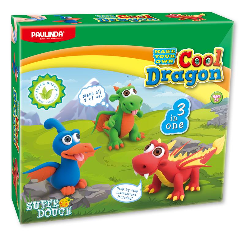 

Масса для лепки Paulinda Cool Dragon Драконы 3 в 1 PL-081554