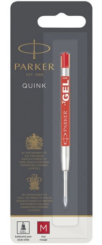 

Стержни Parker шарик. GEL красн. М блистер Parker 10 332R