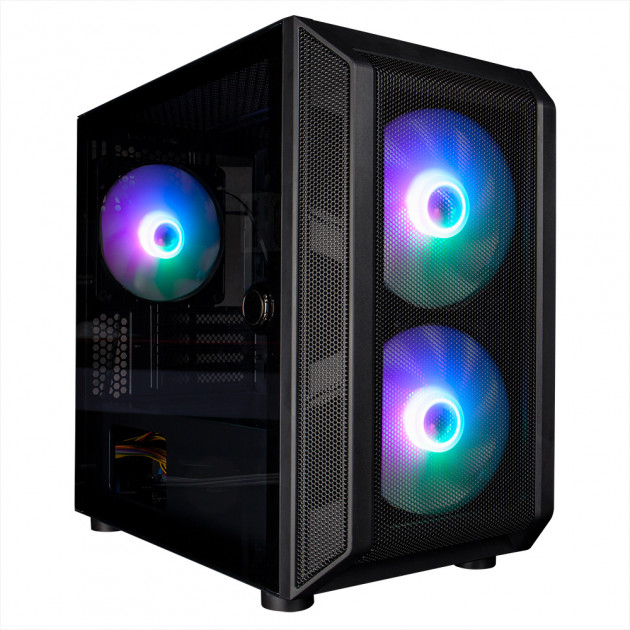 

Корпус 1stPlayer D3-G7-PLUS RGB Black без БП