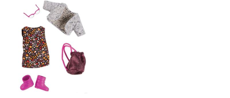 

Набор одежды для кукол LORI Платье с цветами LO30021Z