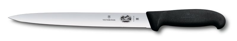 

Кухонный нож Victorinox Fibrox Sausage 25см с чёрной ручкой (54473.25)