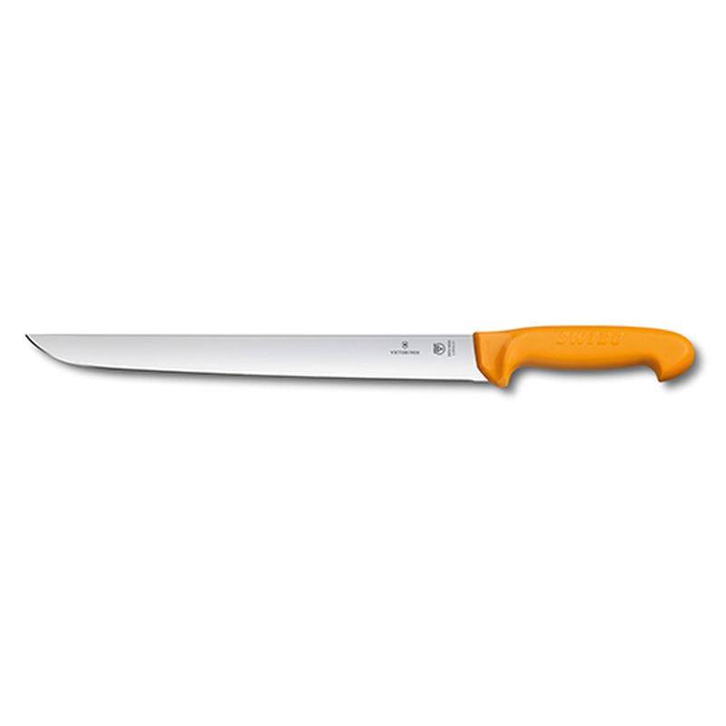 

Кухонный нож Victorinox Swibo Cutlet&Steak 31см с жёлтой ручкой (58433.31)