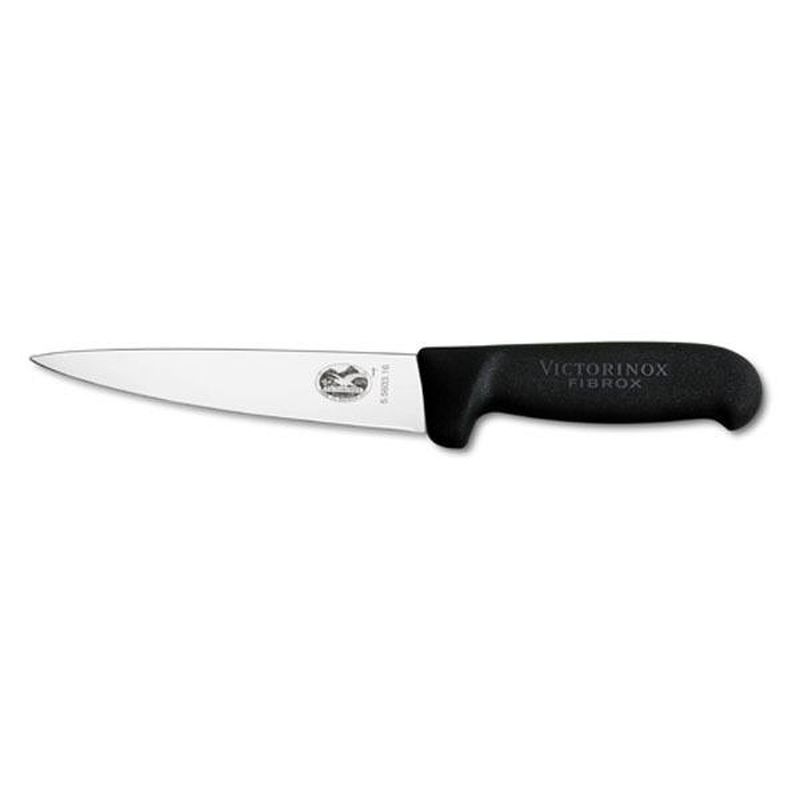 

Кухонный нож Victorinox Fibrox Sticking 14см с чёрной ручкой (55603.14)