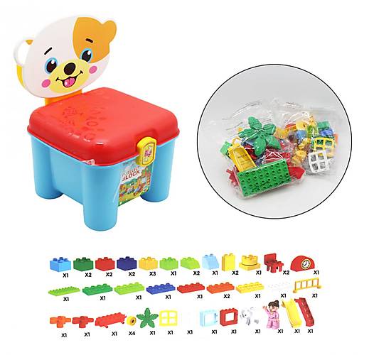 

Конструктор 3 в 1 "Мишка" 46 деталей Jixin (3166A) JIXIN (3166A)