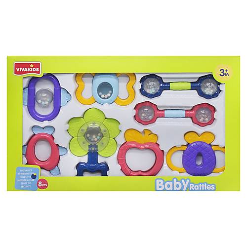 

Набор погремушек "Baby Rattles" 8 штук Vivakids (1157)