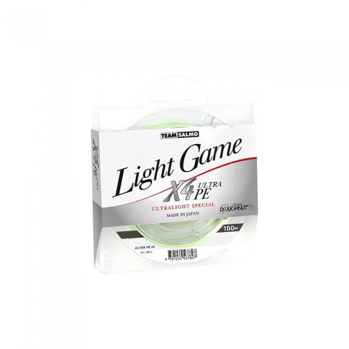 

Шнур рыболовный Team Salmo Light Game Fine Green X4 Ultrape 100 м / 0,05 мм / 2,15 кг (5014-005)