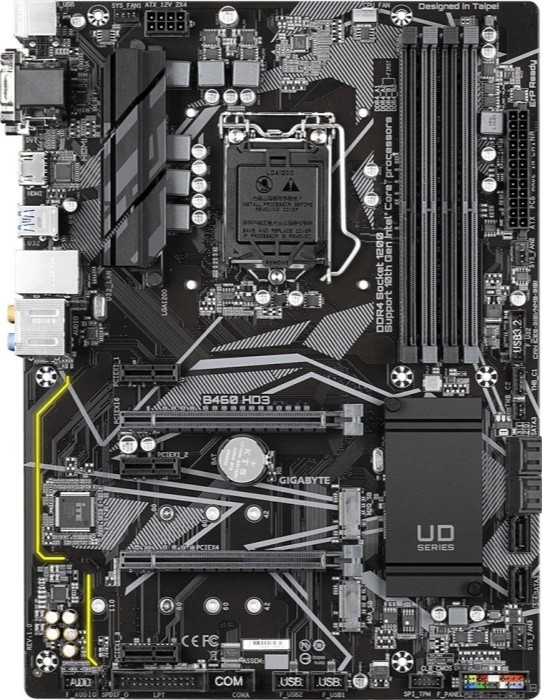 

Материнская плата Gigabyte B460 HD3 s1200 ATX