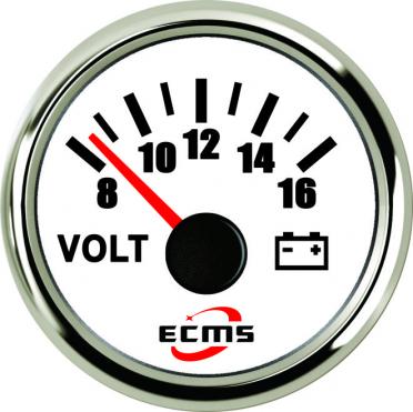

Вольтметр ECMS PMV2-WS-8-16 белый 52мм