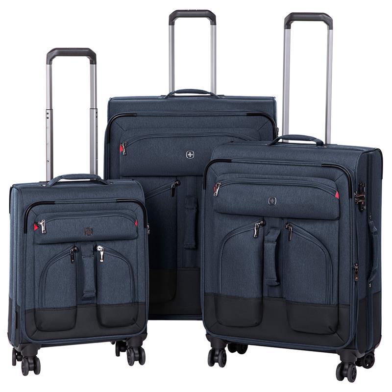 

Набор тканевых чемоданов, Wenger Deputy Set (20"/24"/29"), 4 колеса, тёмно-синий (604365)