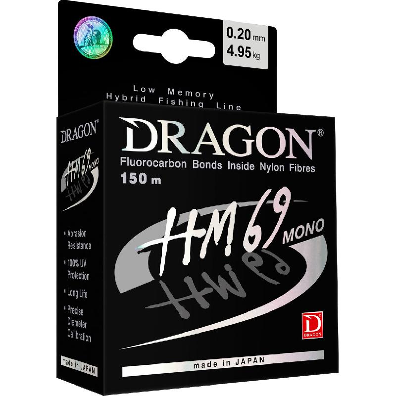 

Леска рыболовная Dragon HM69 Pro 150м / 0,162мм / 3,63кг (PDF-30-02-216)