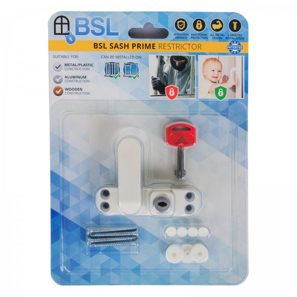 

Замок безопасности оконный BSL SASH PRIME (Baby Safe Lock)