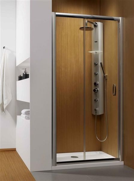 

Душові двері у нішу RADAWAY Premium Plus DWJ одностулкові розсувні, 1100 мм h1900 профіль хром, скло фабрік 33302-01-06N