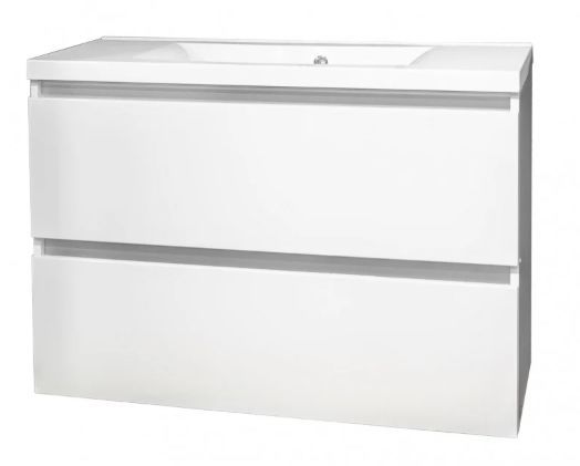 

Тумба Fancy Marble Borneo 1000 підвісна з раковиною Lucia 1000х459 мм h670, білий