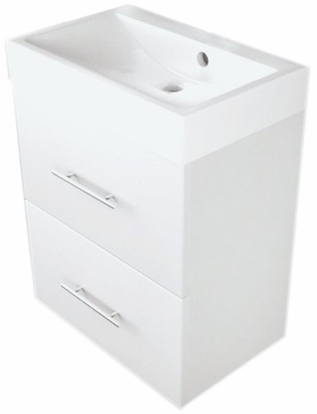 

Тумба Fancy Marble Crete 55 підвісна з раковиною UM-550, 550х360 мм h610, білий ШН-22М