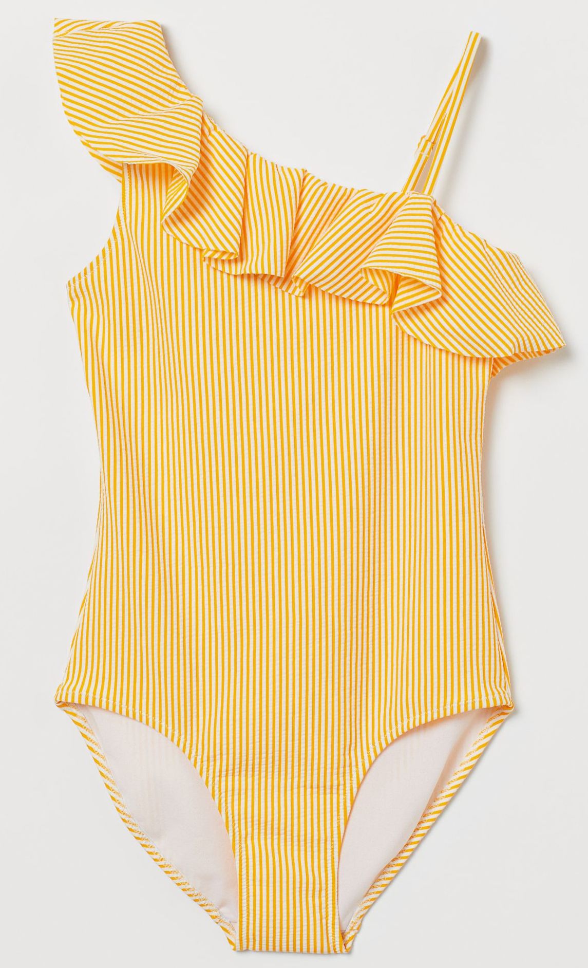 

Купальник слитный женский H&M 8676031dm XXS/XS Желтый в полоску
