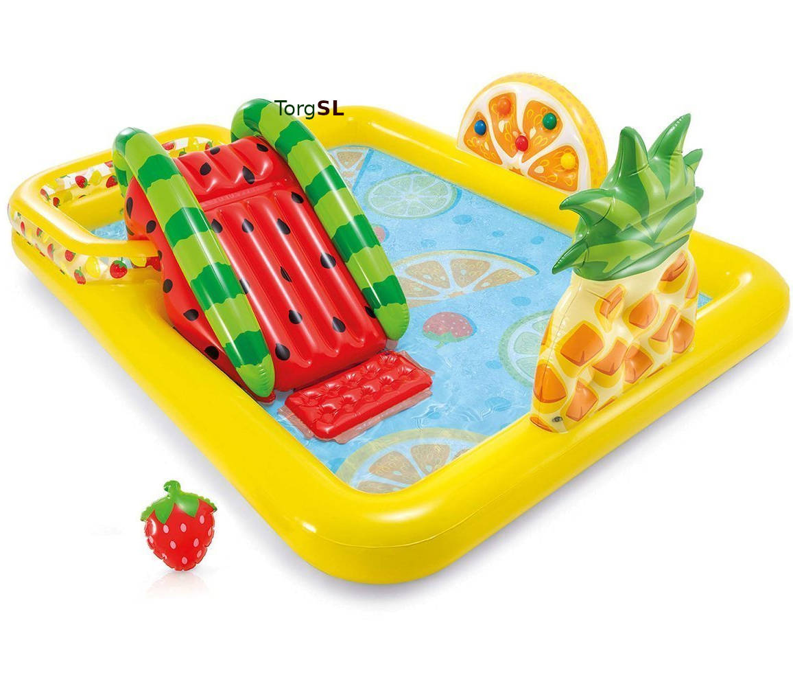 

Надувной игровой центр Intex 244x191x91 см с горкой и шариками (int-57158-1)