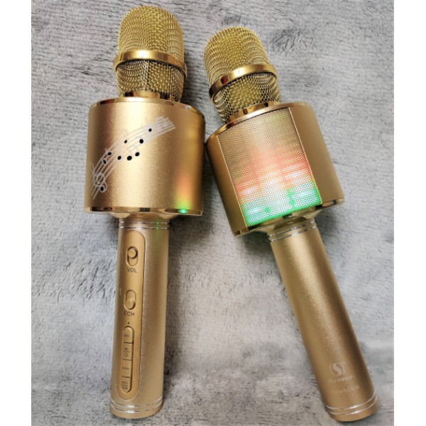 

Беспроводной караоке микрофон детский Bluetooth c колонкой YS 66 Gold (as-1435)