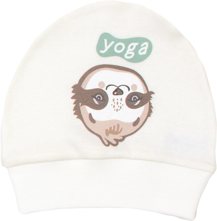 

Шапочка Baby Veres Sloth yoga milk 106.88-11 40 см Бежевая