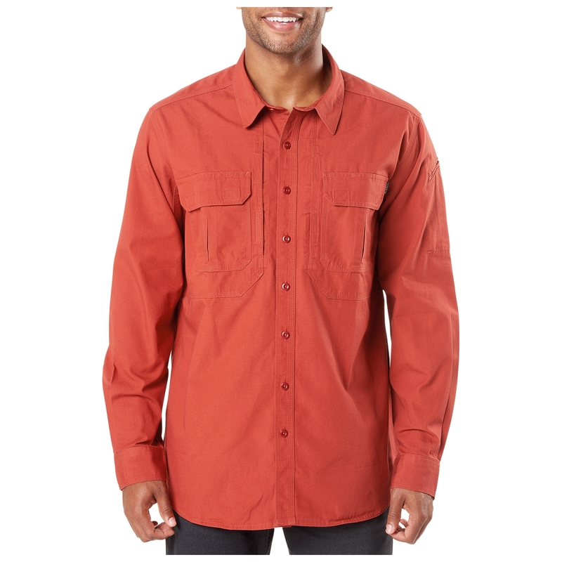 

Полевая тактическая рубашка 5.11 Expedition Long Sleeve Shirt 72466 Medium, Червоний