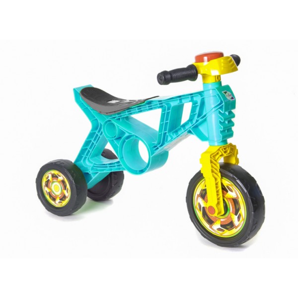 

Беговел мотоцикл для детей Orion толокар Bike 3-х колёсный, бирюзовый