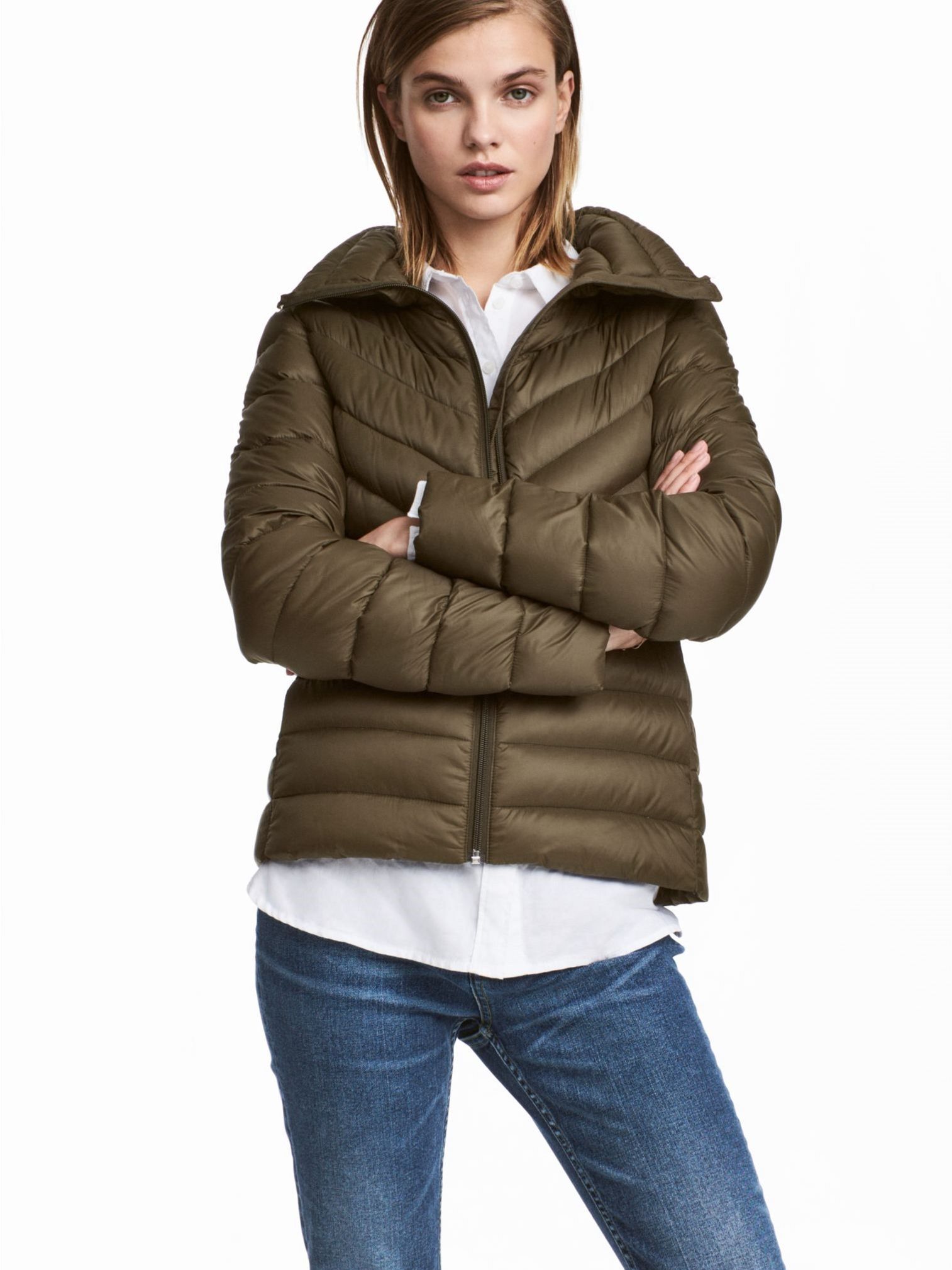 

Пуховик H&M 5138706RP21 44 Хаки