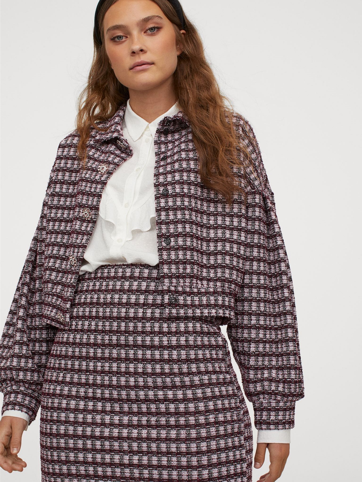 

Жакет H&M 9145532dm L Розовый с бордовым