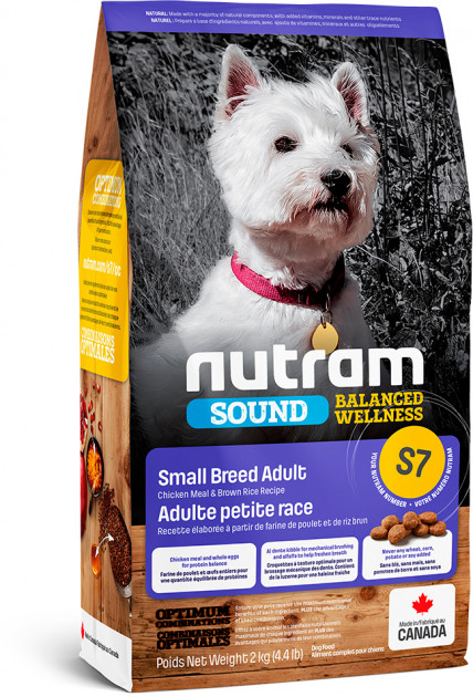 

Сухой корм для собак малых пород Nutram Sound Balanced Wellness Small Breed со вкусом курицы 2 кг (067714102307)