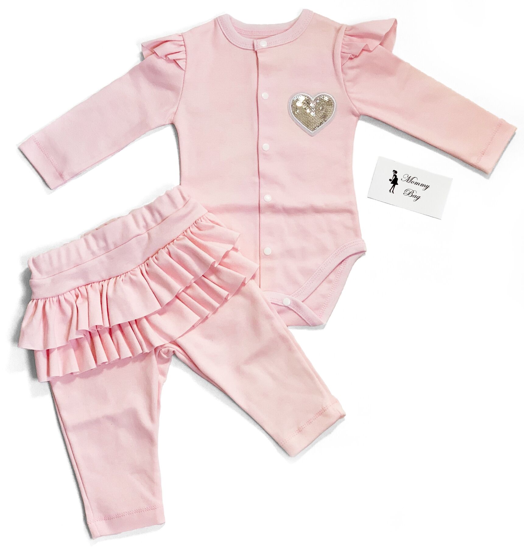 

Комплект (Туника+лосины) RoyalBaby Сердечко р.68 (3-9 мес)