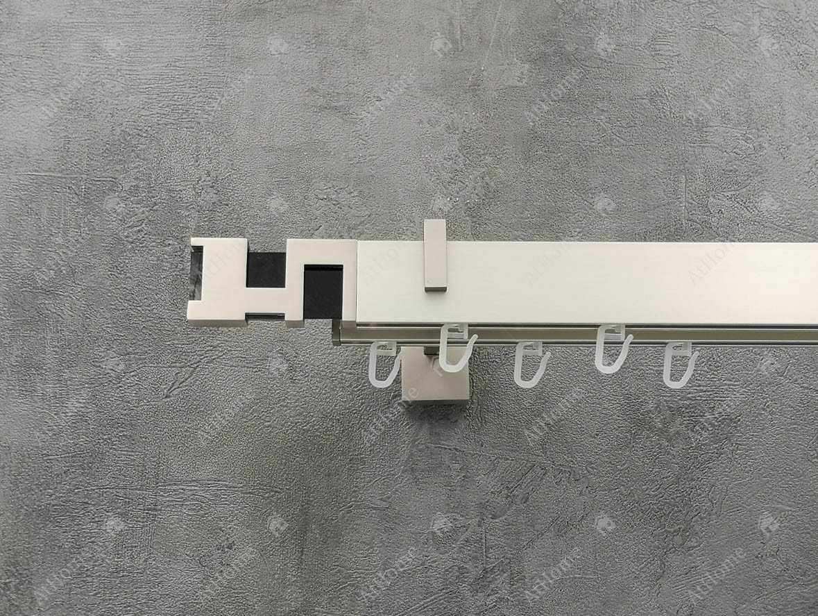 

Карниз Marcin Dekor Square line Интерно/черный 240 см двойной Сталь матовая (кронштейн 14-17 см)