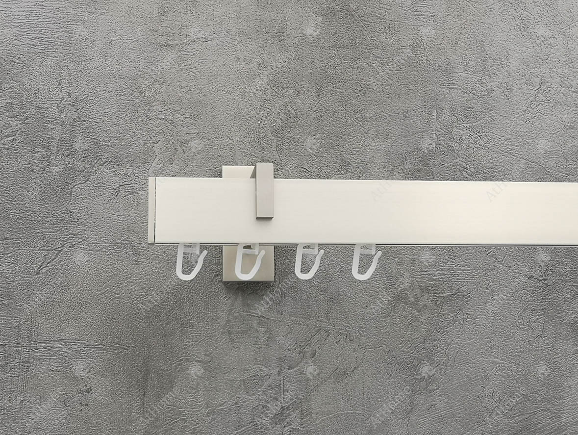 

Карниз Marcin Dekor Square line Заглушка 300 см одинарный Сталь матовая (кронштейн 15 см)