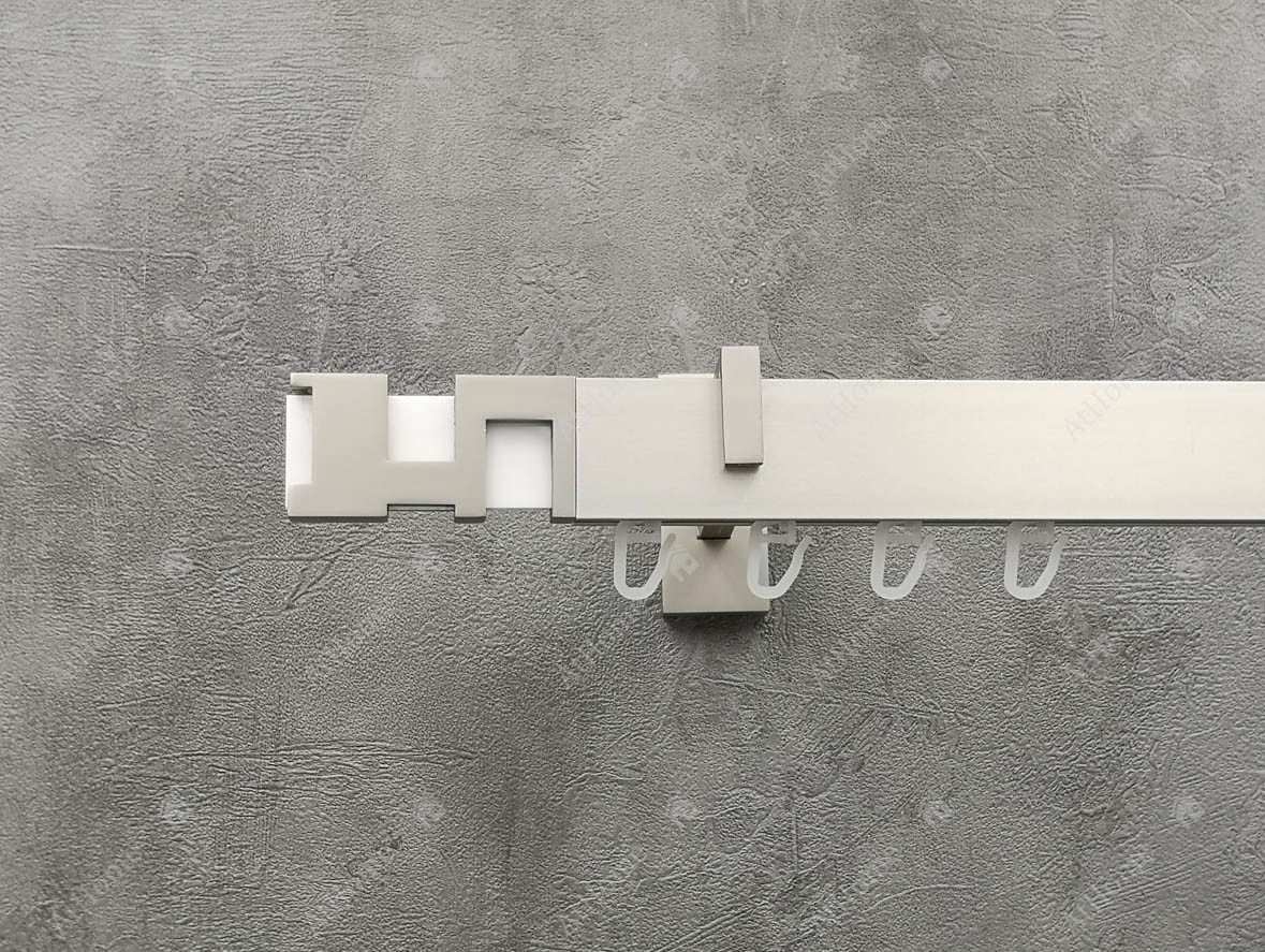 

Карниз Marcin Dekor Square line Интерно/белый 320 см одинарный Сталь матовая (кронштейн 9 см)