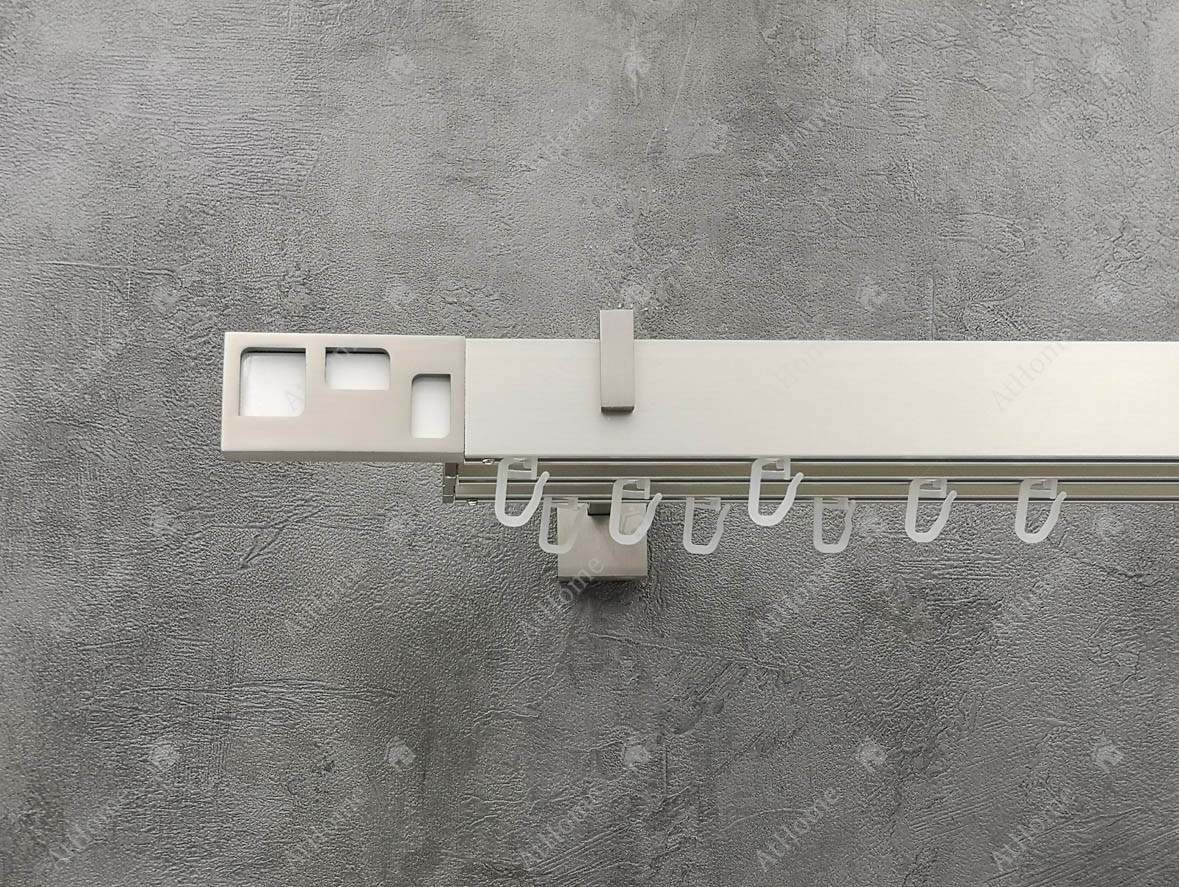 

Карниз Marcin Dekor Square line Фори/белый 300 см тройной Сталь матовая (кронштейн 11-14-17 см)