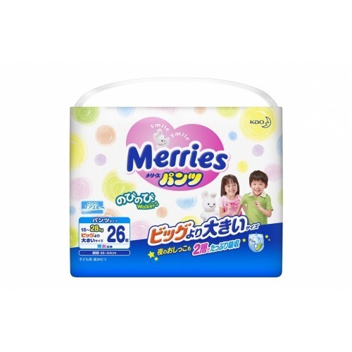 

Трусики Merries (Мерриес) XXL (15-28кг) 26шт.