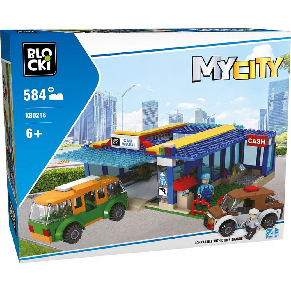 

Конструктор детский Blocki MyCity Автомийка, 584 деталі